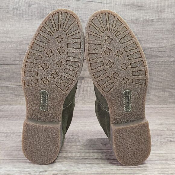Timberland Shoreham Earthkeepers Women's Size 8.5 Olive Green Suede Boots NEW - Picture 7 of 9